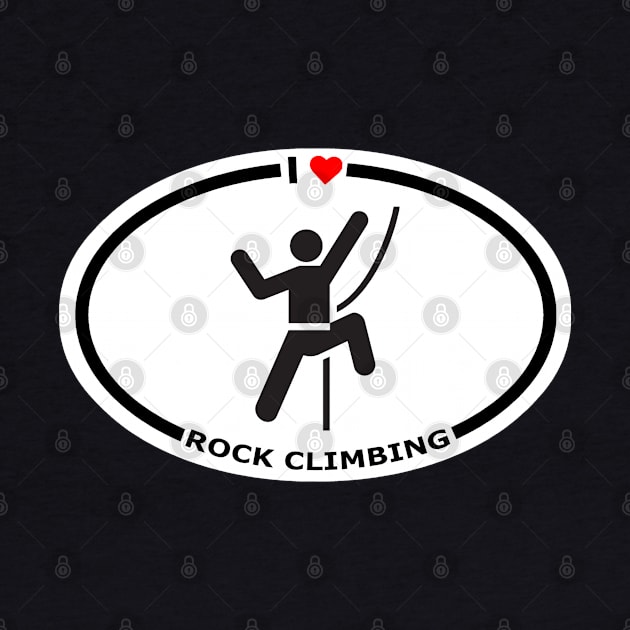 I Heart Rock Climbing - Solid by Webdango